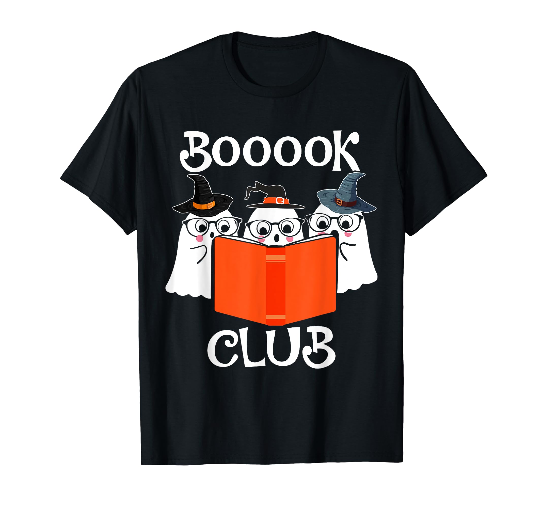 Ghost Book Reading Halloween Booook T-Shirt - Casual Everyday Wear Unisex - T-Shirt, Sweatshirt, Hoodie