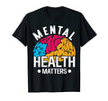 Colorful Brain Mental Health Mental T-Shirt - Unique Graphic Men Women - T-Shirt, Sweatshirt, Hoodie