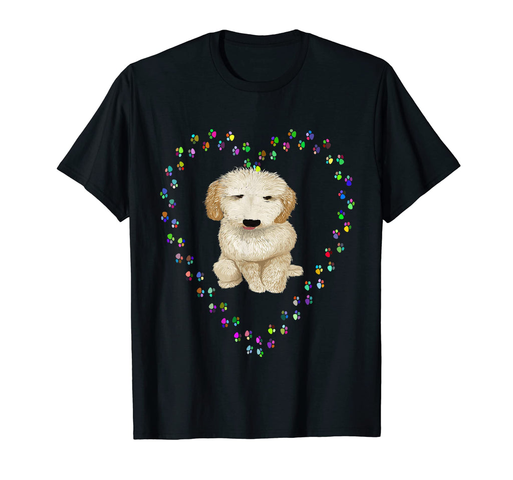 Doodle Golden Puppy Love Heart Dog T-Shirt - Streetwear Style for Adults - T-Shirt, Sweatshirt, Hoodie