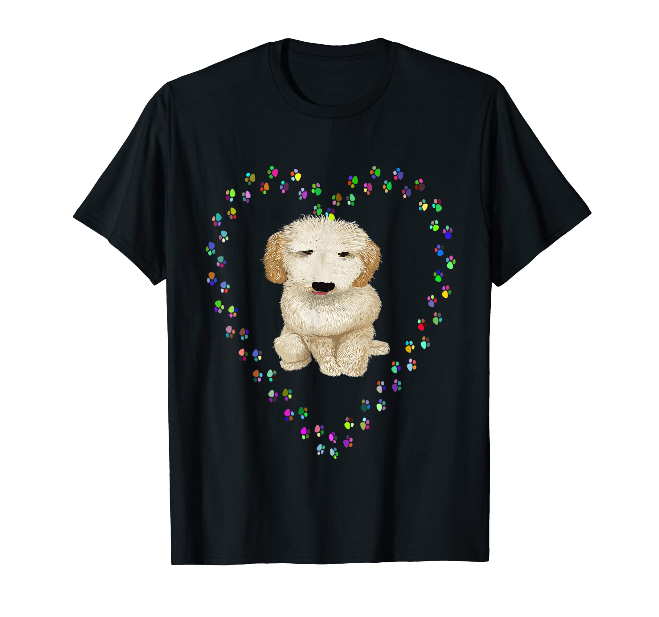 Doodle Golden Puppy Love Heart Dog T-Shirt - Streetwear Style for Adults - T-Shirt, Sweatshirt, Hoodie