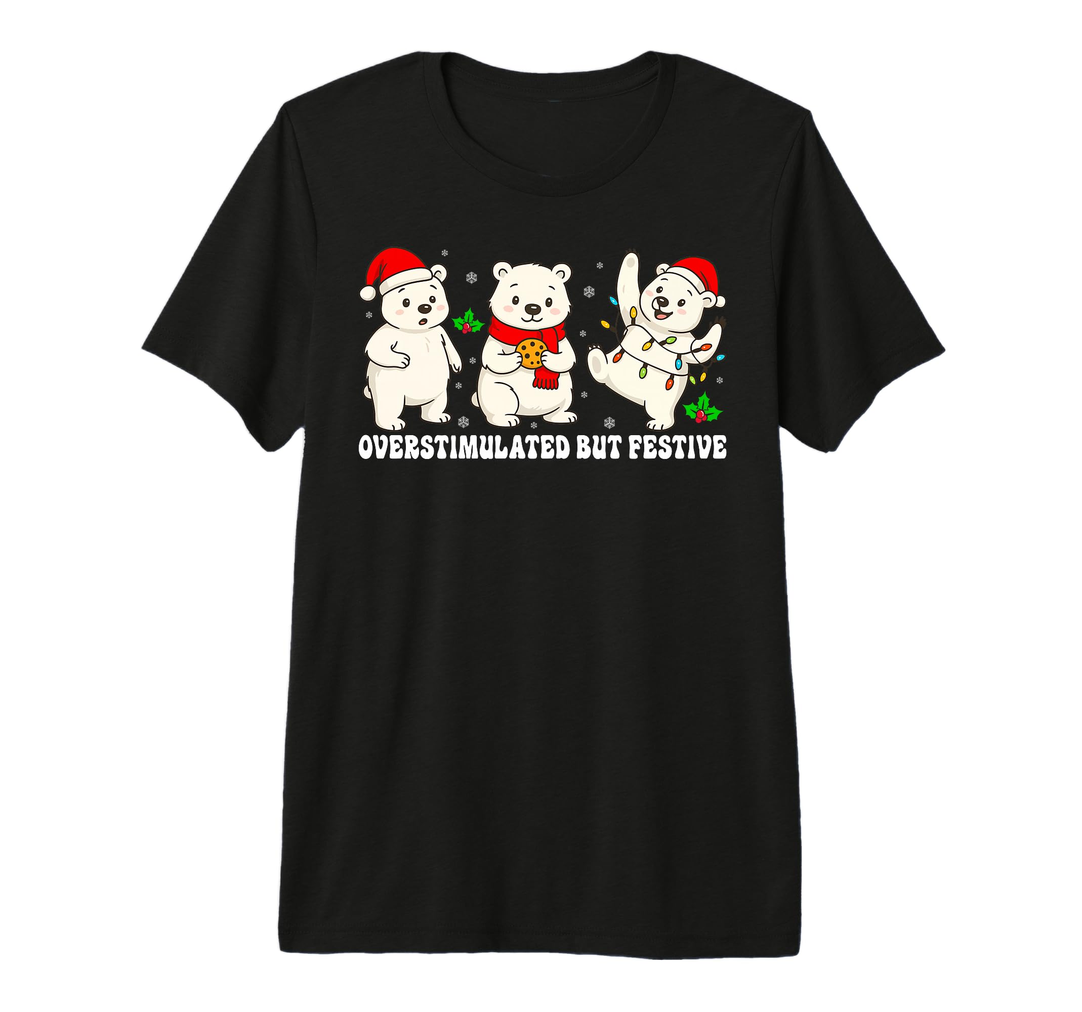 Funny Polar Bear Overstimulated But T-Shirt - Aesthetic Graphic Men Women - T-Shirt, Sweatshirt, Hoodie