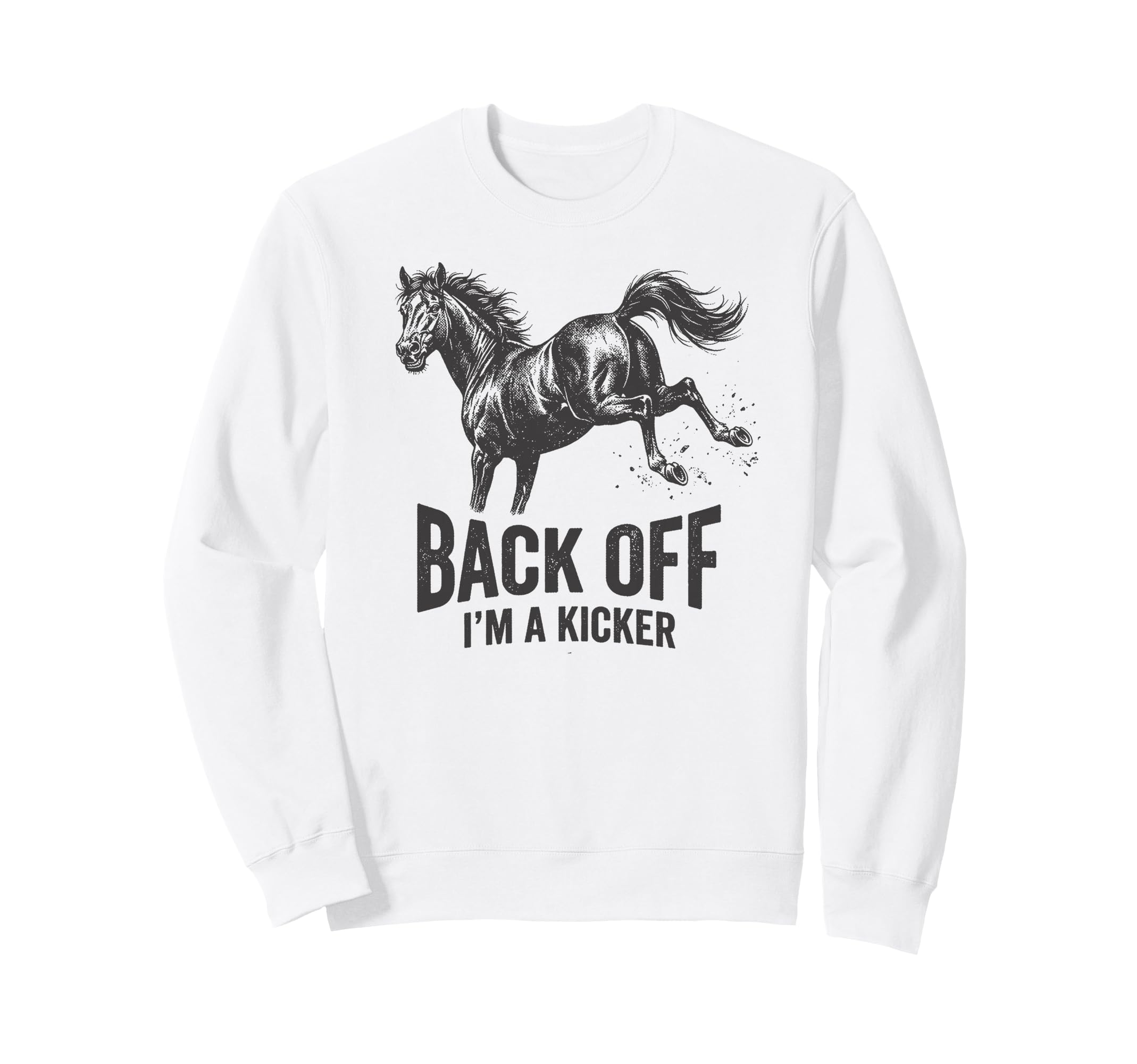 Back Off Im Kicker Funny Ironic Sweatshirt - Aesthetic Graphic Men Women - T-Shirt, Sweatshirt, Hoodie