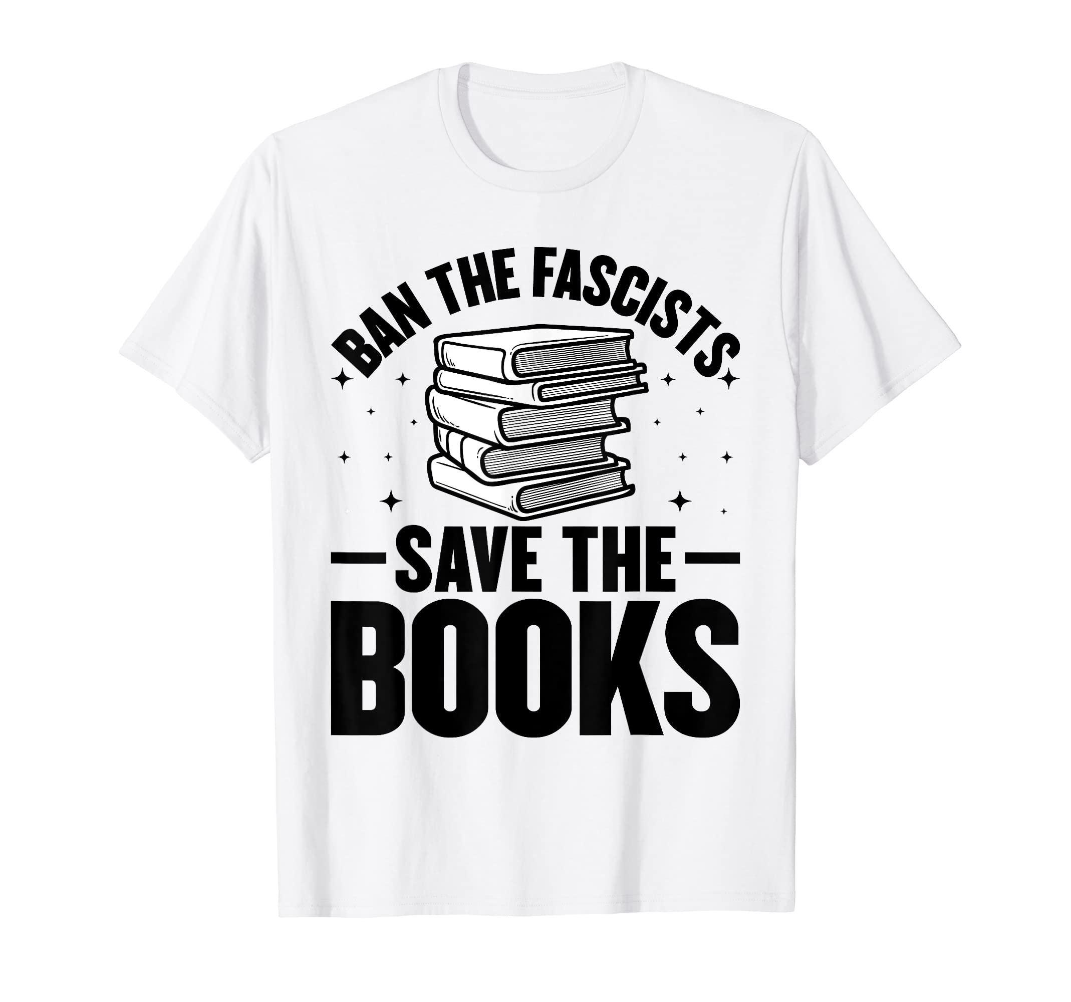 Ban Fascists Save Books Book Lover Worm T-Shirt - Custom Art Print Unisex - T-Shirt, Sweatshirt, Hoodie