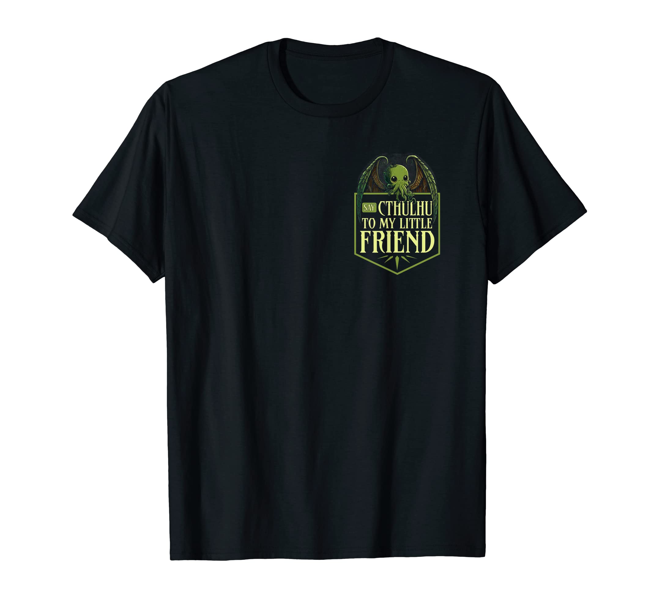 Cthulhu Fake Pocket Cosmic Horror T-Shirt - Fun Novelty Design Men Women - T-Shirt, Sweatshirt, Hoodie