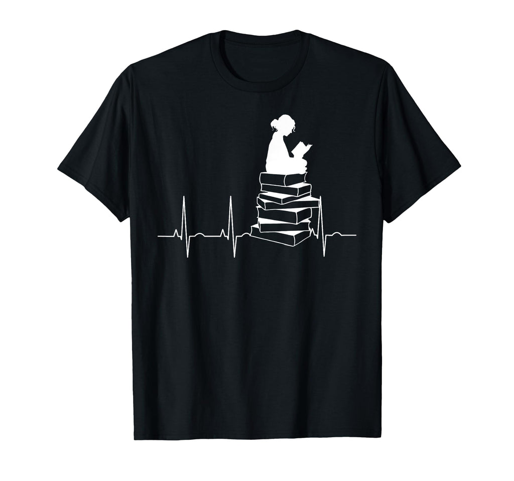 Reading Heartbeat Book Lover T-Shirt - Streetwear Style for Adults - T-Shirt, Sweatshirt, Hoodie