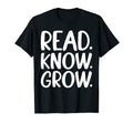 Read Know Grow Bibliophiles T-Shirt - Custom Art Print Unisex - T-Shirt, Sweatshirt, Hoodie