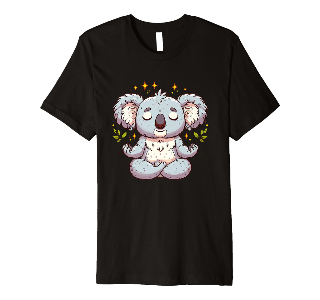 Meditation Koala Yoga Pose Relaxing T-Shirt - Novelty Apparel for Adults - T-Shirt, Sweatshirt, Hoodie