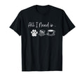 All I Need Is Dogs Books And Coffee T-Shirt - Trendy Graphic Men Women - T-Shirt, Sweatshirt, Hoodie