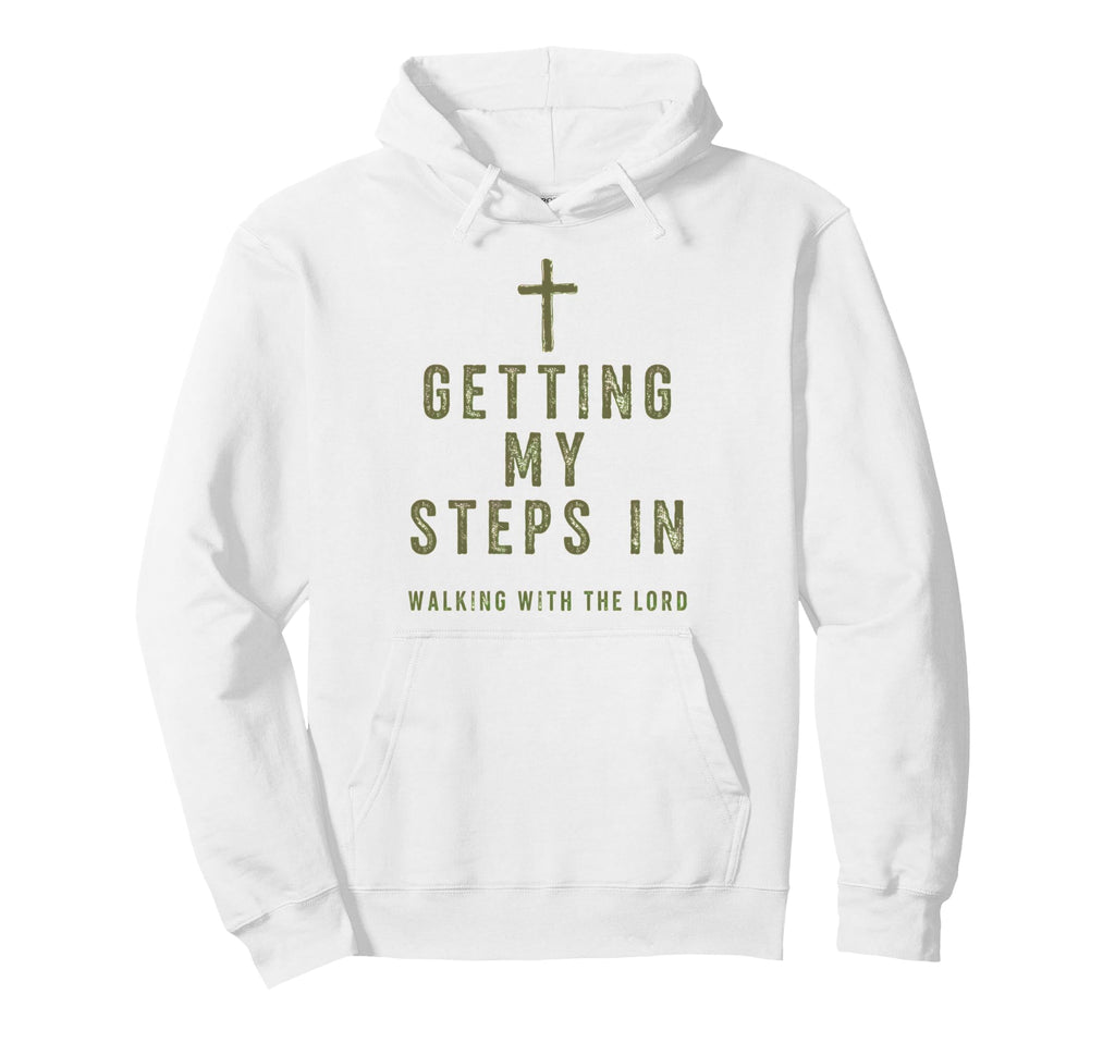 Getting My Steps Walking Lord Cross Hoodie - Minimalist Print Unisex - T-Shirt, Sweatshirt, Hoodie