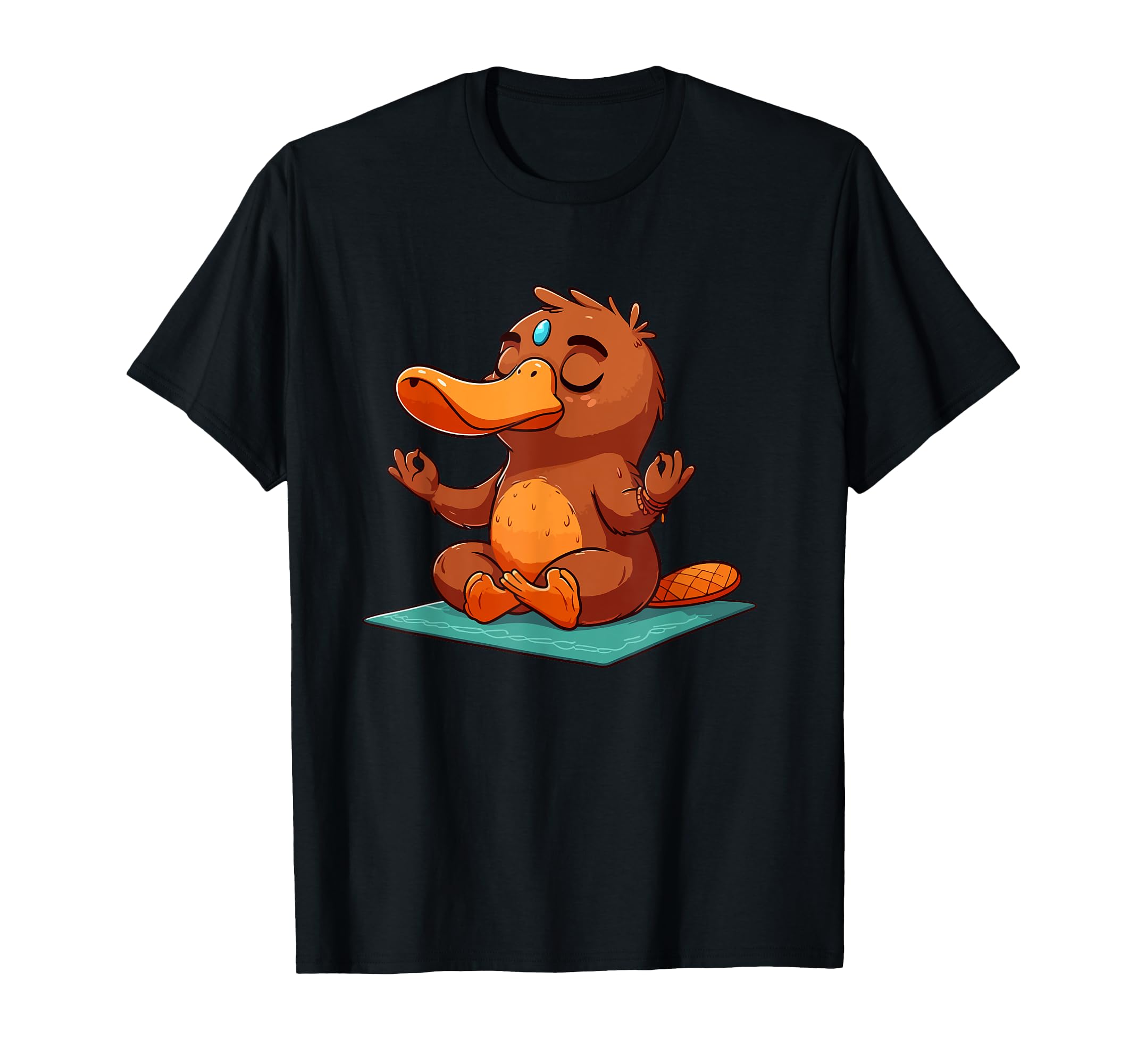 Meditation Platypus Yoga Pose Relaxing T-Shirt - Unique Graphic for Adults - T-Shirt, Sweatshirt, Hoodie