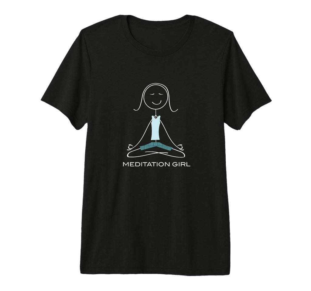 Funny Womens Meditation Meditate T-Shirt - Minimalist Print for Adults - T-Shirt, Sweatshirt, Hoodie