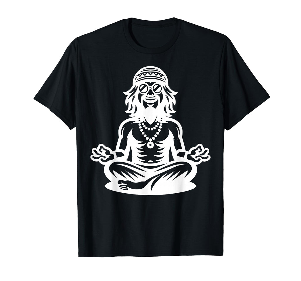 Meditating Figure Artistic T-Shirt - Fun Novelty Design for Adults - T-Shirt, Sweatshirt, Hoodie