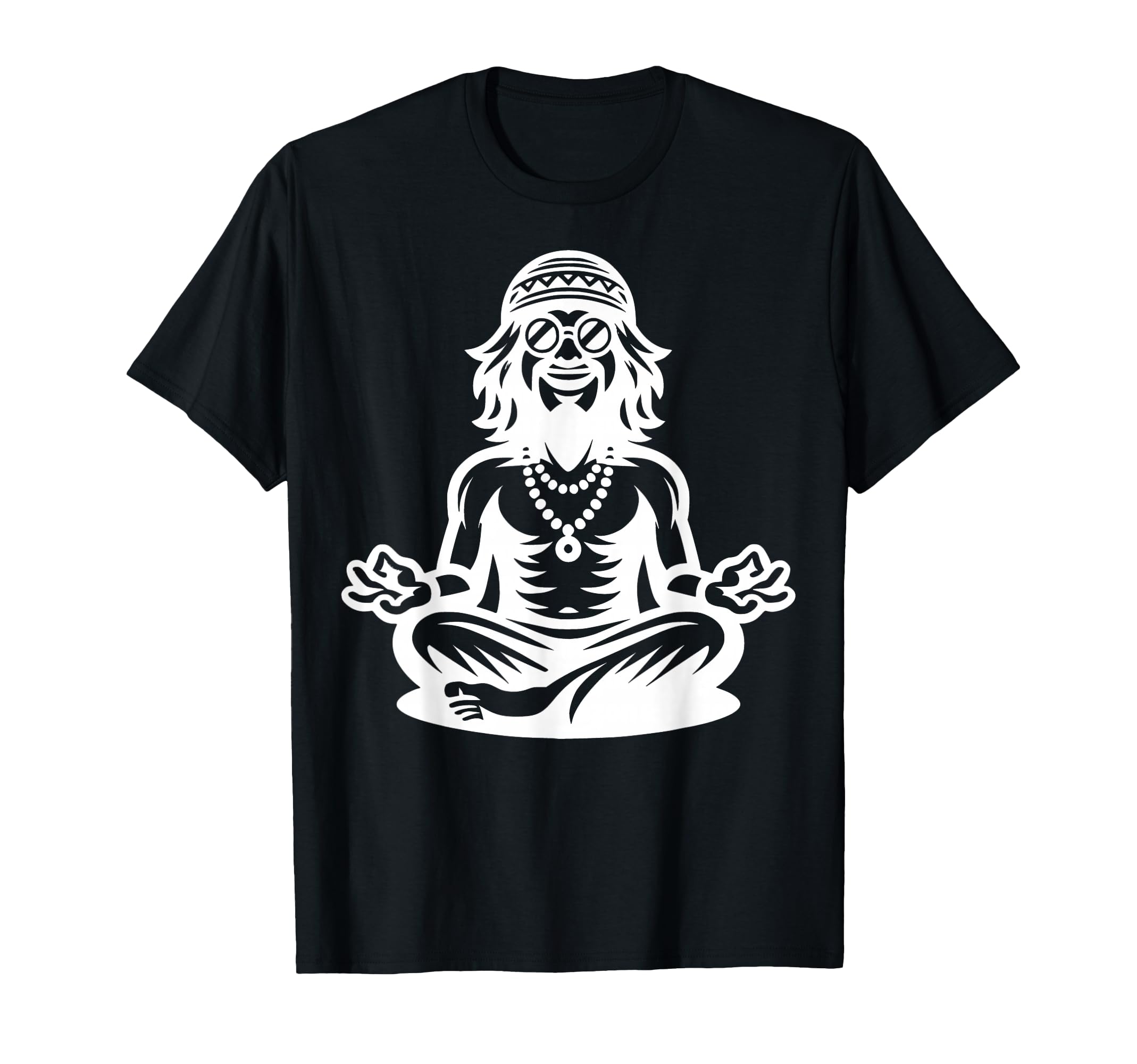 Meditating Figure Artistic T-Shirt - Fun Novelty Design for Adults - T-Shirt, Sweatshirt, Hoodie