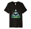 Futuristic Humanoid Meditation T-Shirt - Minimalist Print Unisex - T-Shirt, Sweatshirt, Hoodie