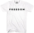 Flash Apparel Freedom Shirt Freedom Text T Shirt for Men & Women Patriotic Men's Tshirts Graphic Tee Unisex Adult Tee - T-Shirt, Sweatshirt, Hoodie