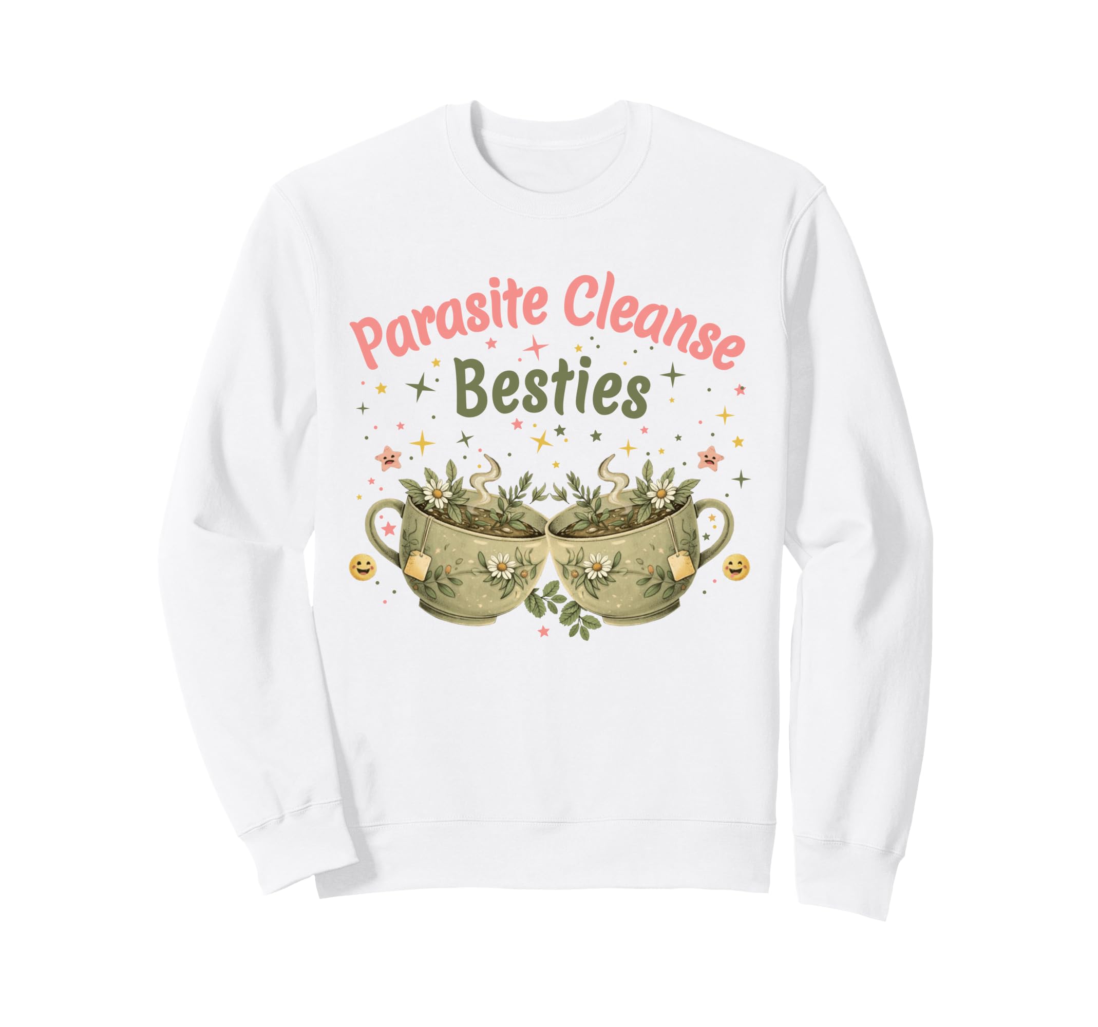 Funny Wellness Vibes Aesthetic Tea Sweatshirt - Aesthetic Graphic Unisex - T-Shirt, Sweatshirt, Hoodie