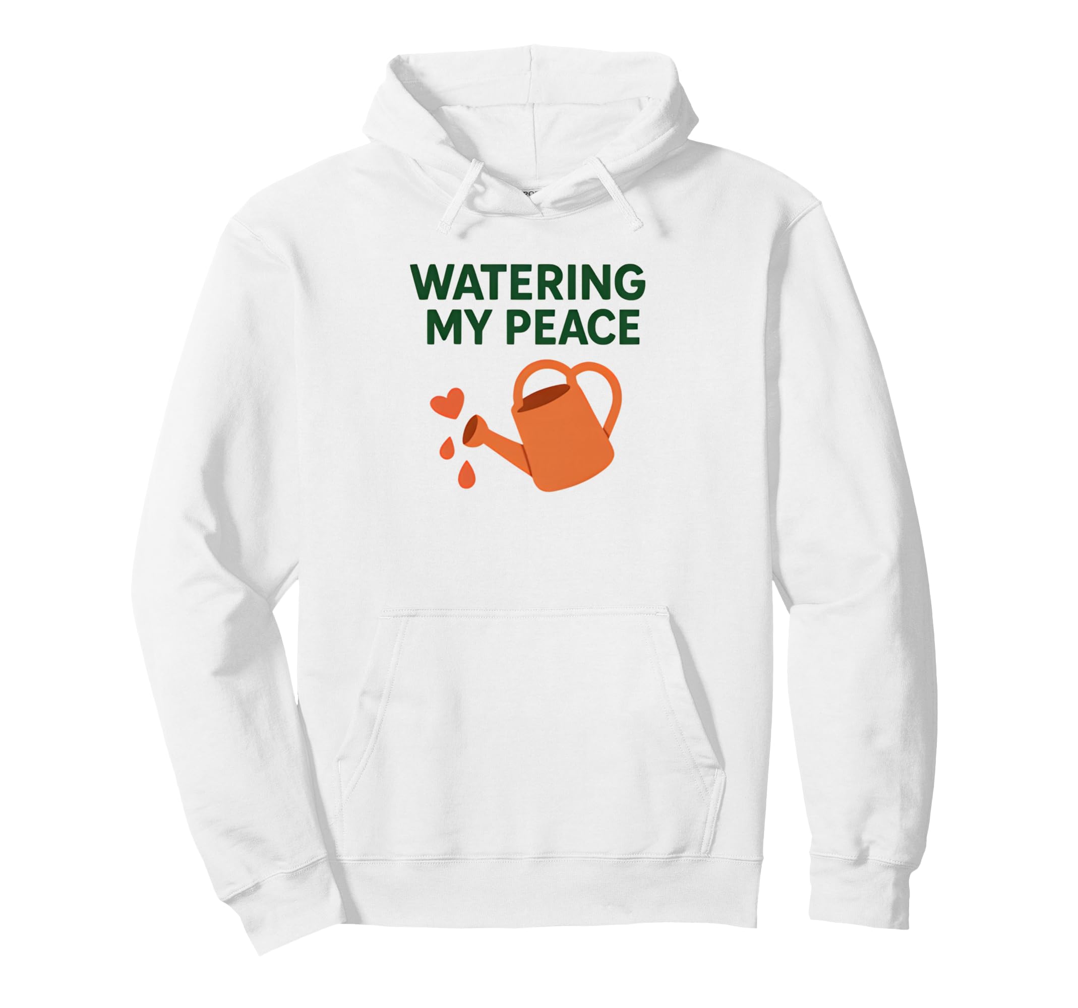 Watering My Peace Self Care Hoodie - Minimalist Print for Adults - T-Shirt, Sweatshirt, Hoodie