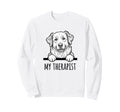 Support My Therapist Funny Dog Therapy Sweatshirt - Minimalist Print Unisex - T-Shirt, Sweatshirt, Hoodie