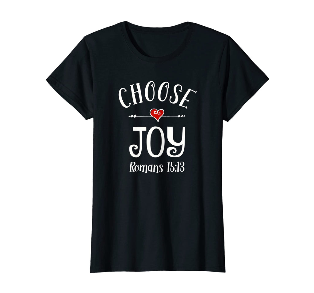 Womens Choose Joy Heart Scripture T-Shirt - Fun Novelty Design Unisex - T-Shirt, Sweatshirt, Hoodie