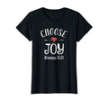 Womens Choose Joy Heart Scripture T-Shirt - Fun Novelty Design Unisex - T-Shirt, Sweatshirt, Hoodie