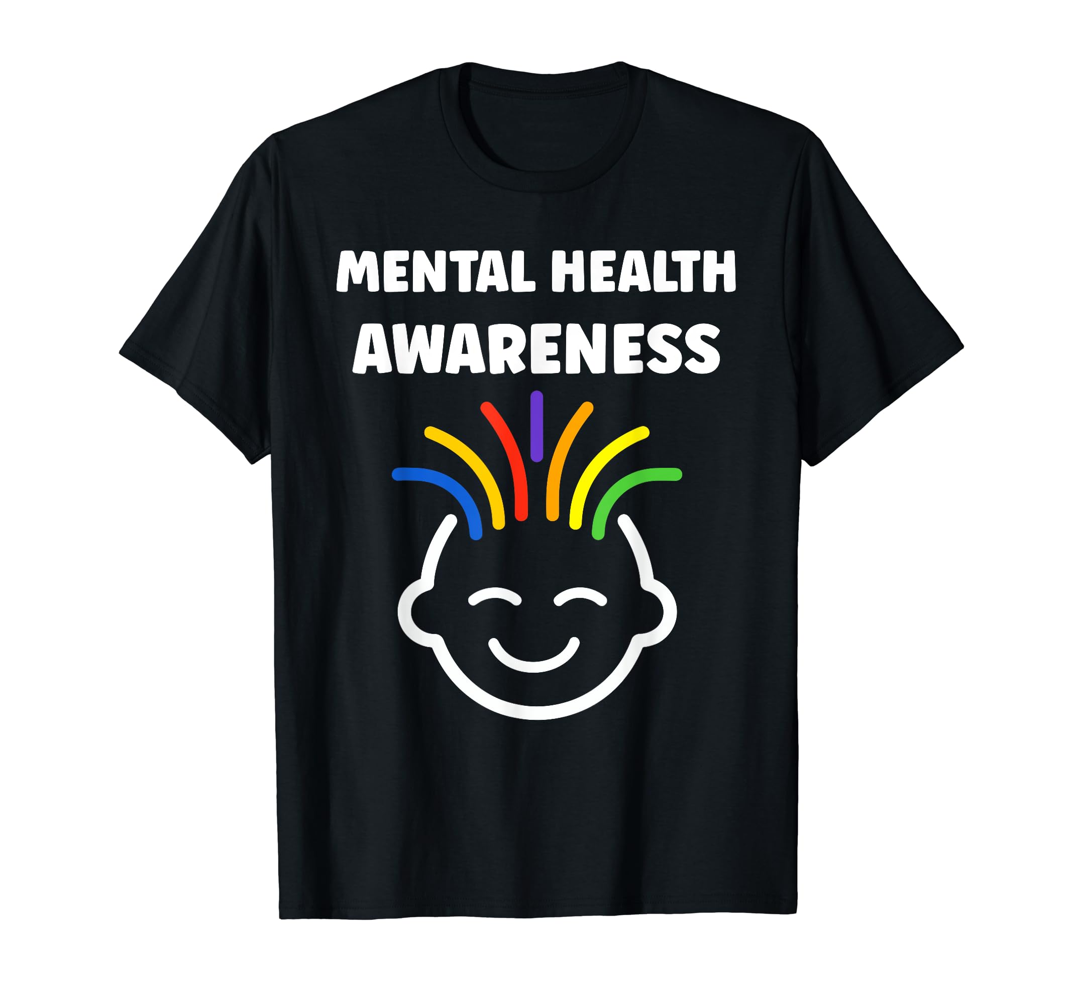 Simple Support Brain Illness Mental T-Shirt - Custom Art Print Men Women - T-Shirt, Sweatshirt, Hoodie
