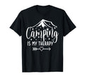 Camping Is My Therapy Funny Camping Lover T-Shirt - Custom Art Print Unisex - T-Shirt, Sweatshirt, Hoodie