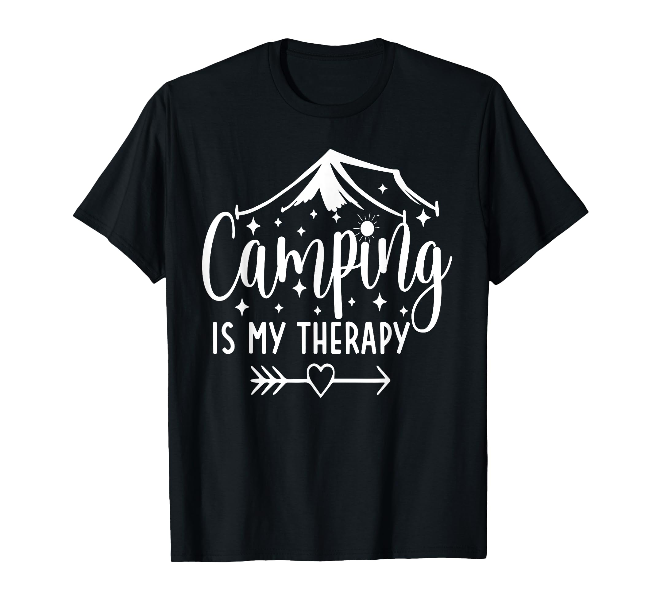 Camping Is My Therapy Funny Camping Lover T-Shirt - Custom Art Print Unisex - T-Shirt, Sweatshirt, Hoodie