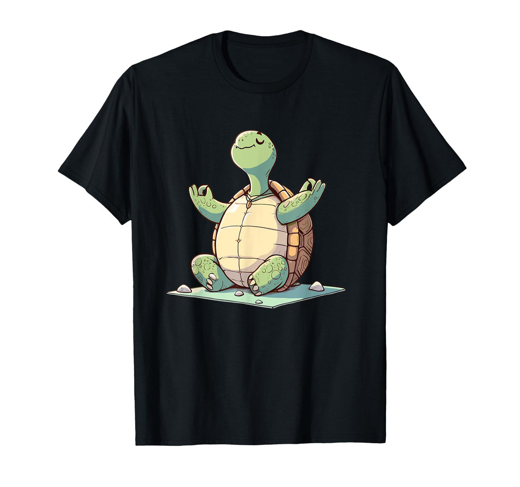 Meditation Tortoise Turtle Yoga T-Shirt - Aesthetic Graphic for Adults - T-Shirt, Sweatshirt, Hoodie