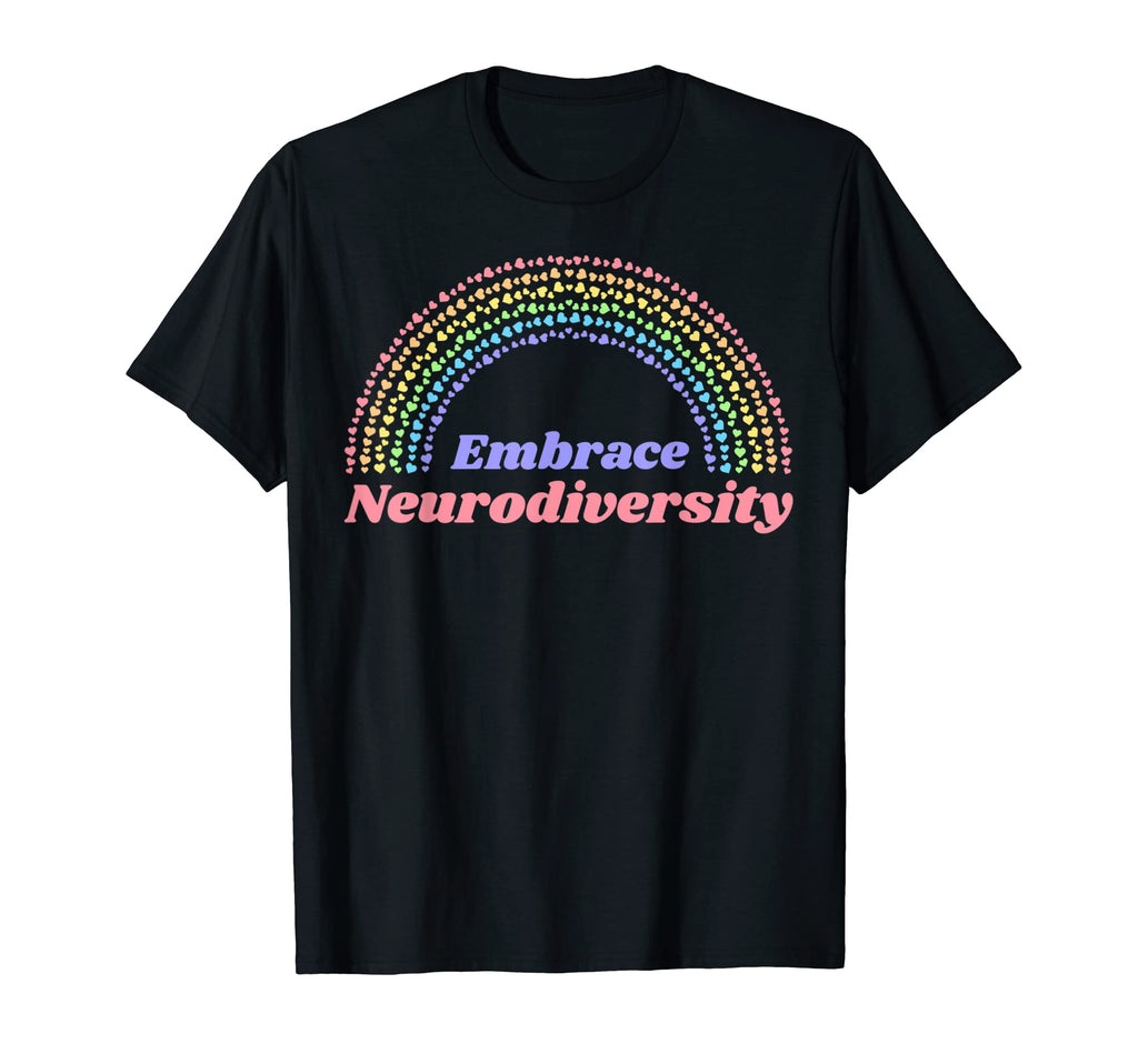 Embrace Neurodiversity Heart T-Shirt - Fun Novelty Design for Adults - T-Shirt, Sweatshirt, Hoodie