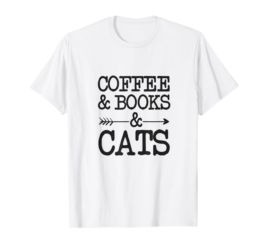 I Just Need Coffee Books And Cats Hoodie - Novelty Apparel for Adults - T-Shirt, Sweatshirt, Hoodie