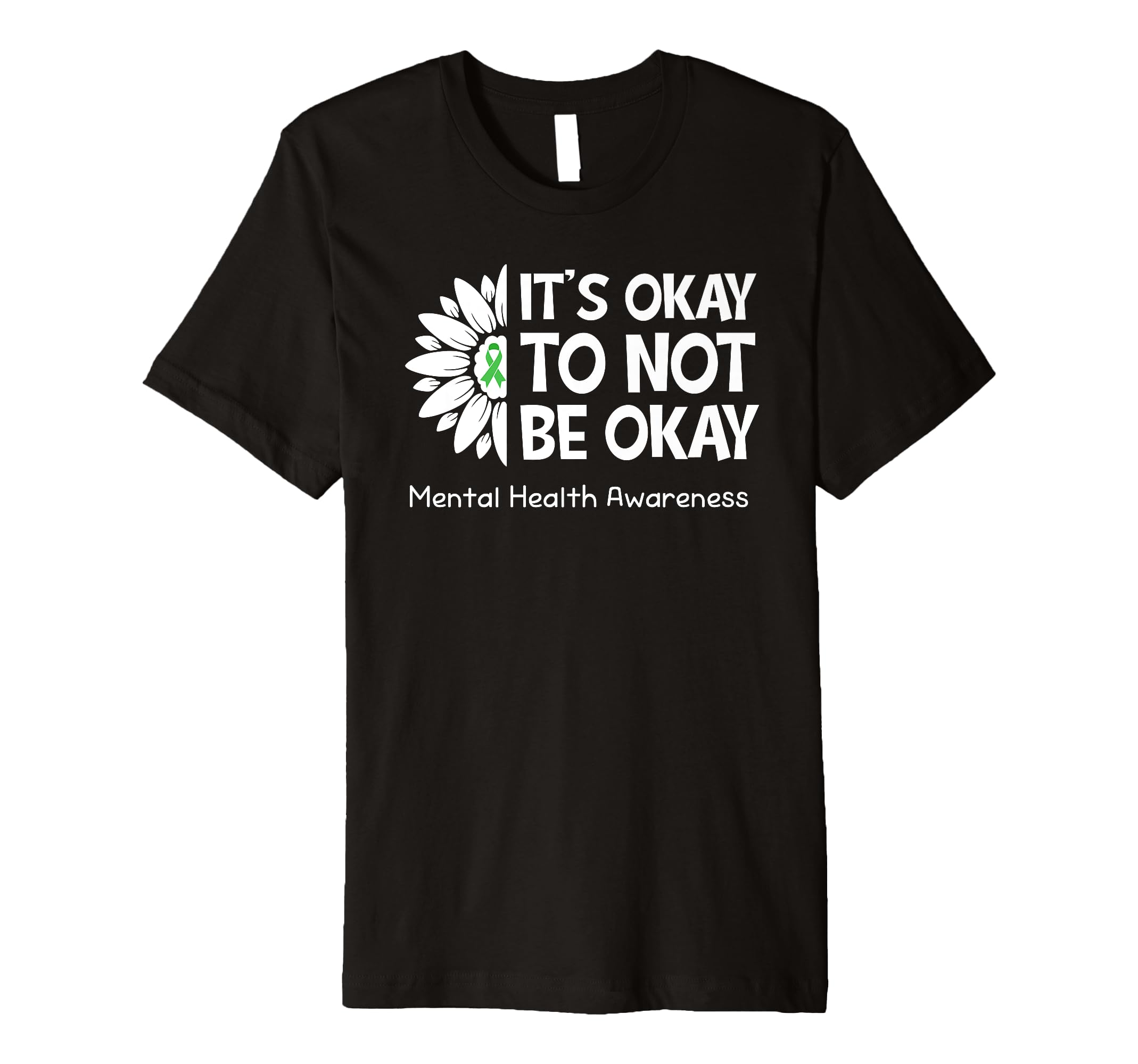 Its Okay To Not Be Okay Us Flag Mental T-Shirt - Minimalist Print Unisex - T-Shirt, Sweatshirt, Hoodie