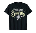Funny Antisocial Butterfly Introvert T-Shirt - Fun Novelty Design Men Women - T-Shirt, Sweatshirt, Hoodie
