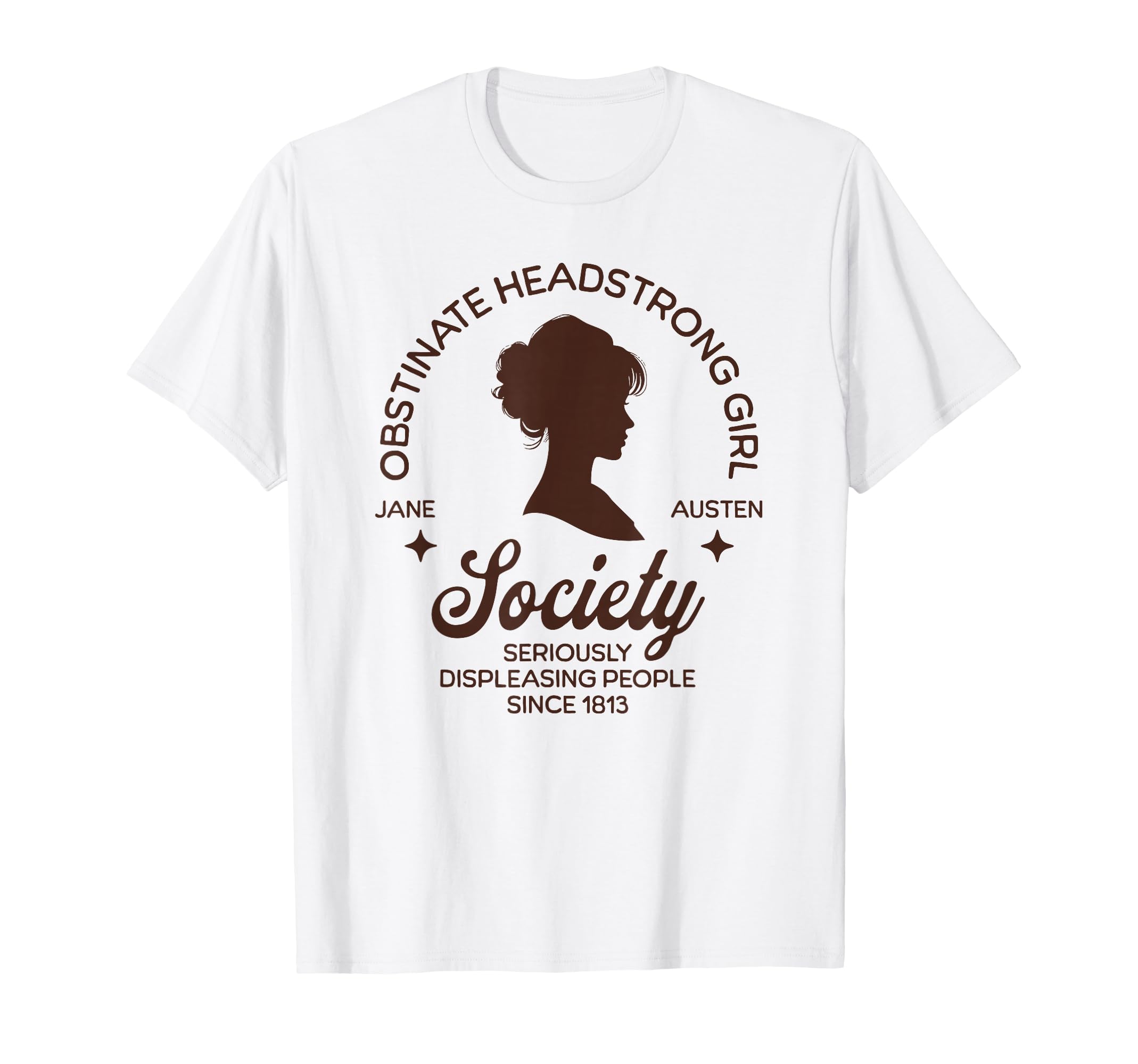 Obstinate Headstrong Jane Austen T-Shirt - Custom Art Print for Adults - T-Shirt, Sweatshirt, Hoodie
