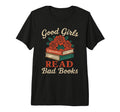 Good Read Bad Books Skeleton T-Shirt - Fun Novelty Design for Adults - T-Shirt, Sweatshirt, Hoodie