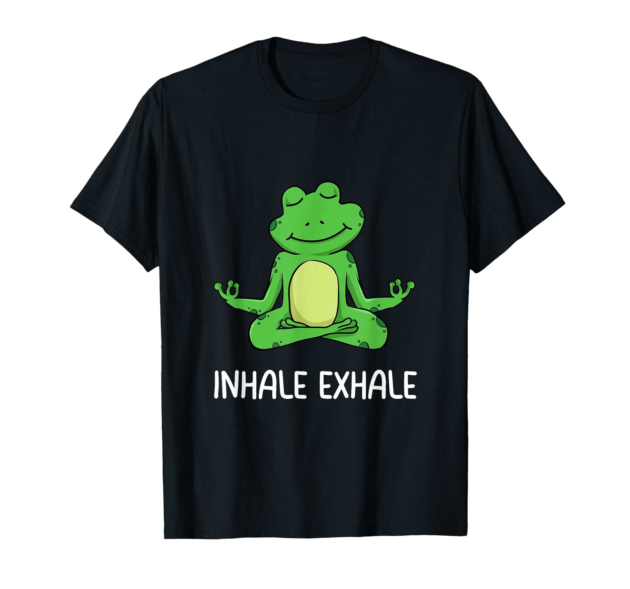 Inhale Exhale Meditation Yoga Frog T-Shirt - Minimalist Print Unisex - T-Shirt, Sweatshirt, Hoodie
