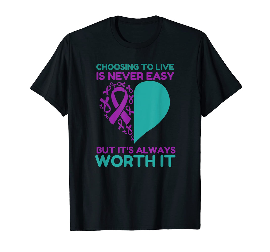 Suicide Prevention Awareness Suicide T-Shirt - Graphic Print Unisex - T-Shirt, Sweatshirt, Hoodie