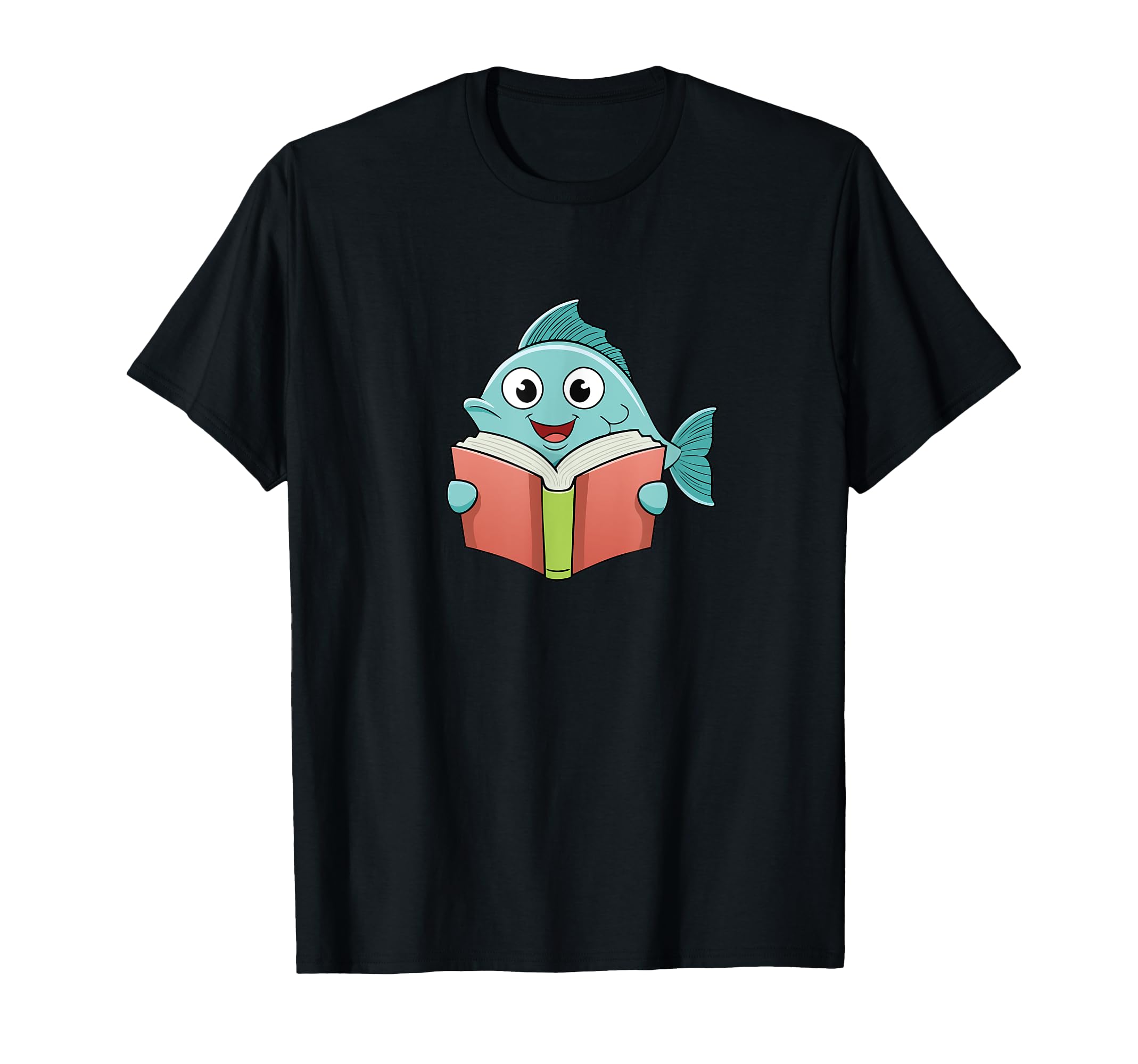 Fish Sea Animal Reading Books T-Shirt - Fun Novelty Design Unisex - T-Shirt, Sweatshirt, Hoodie