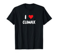 I Love Climax Heart Literature Books T-Shirt - Novelty Apparel Unisex - T-Shirt, Sweatshirt, Hoodie