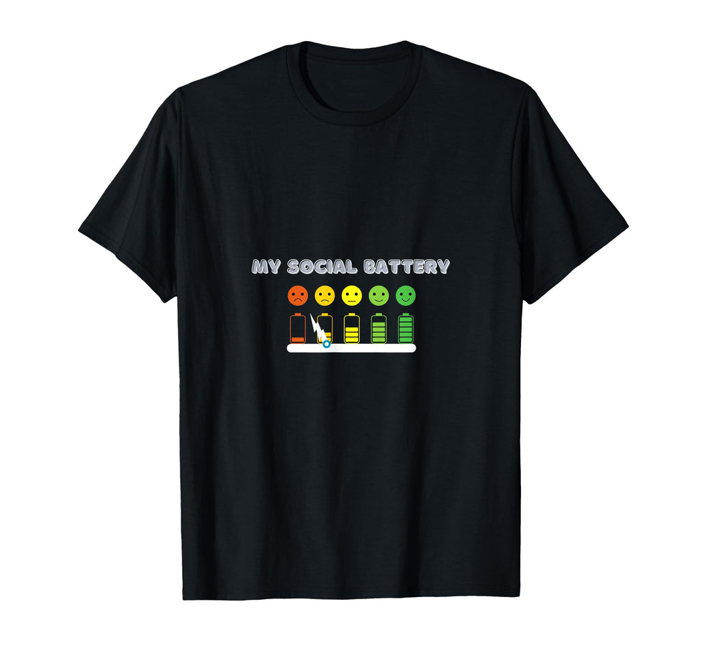 My Social Battery Sad Face Protect Your T-Shirt - Graphic Print Unisex - T-Shirt, Sweatshirt, Hoodie
