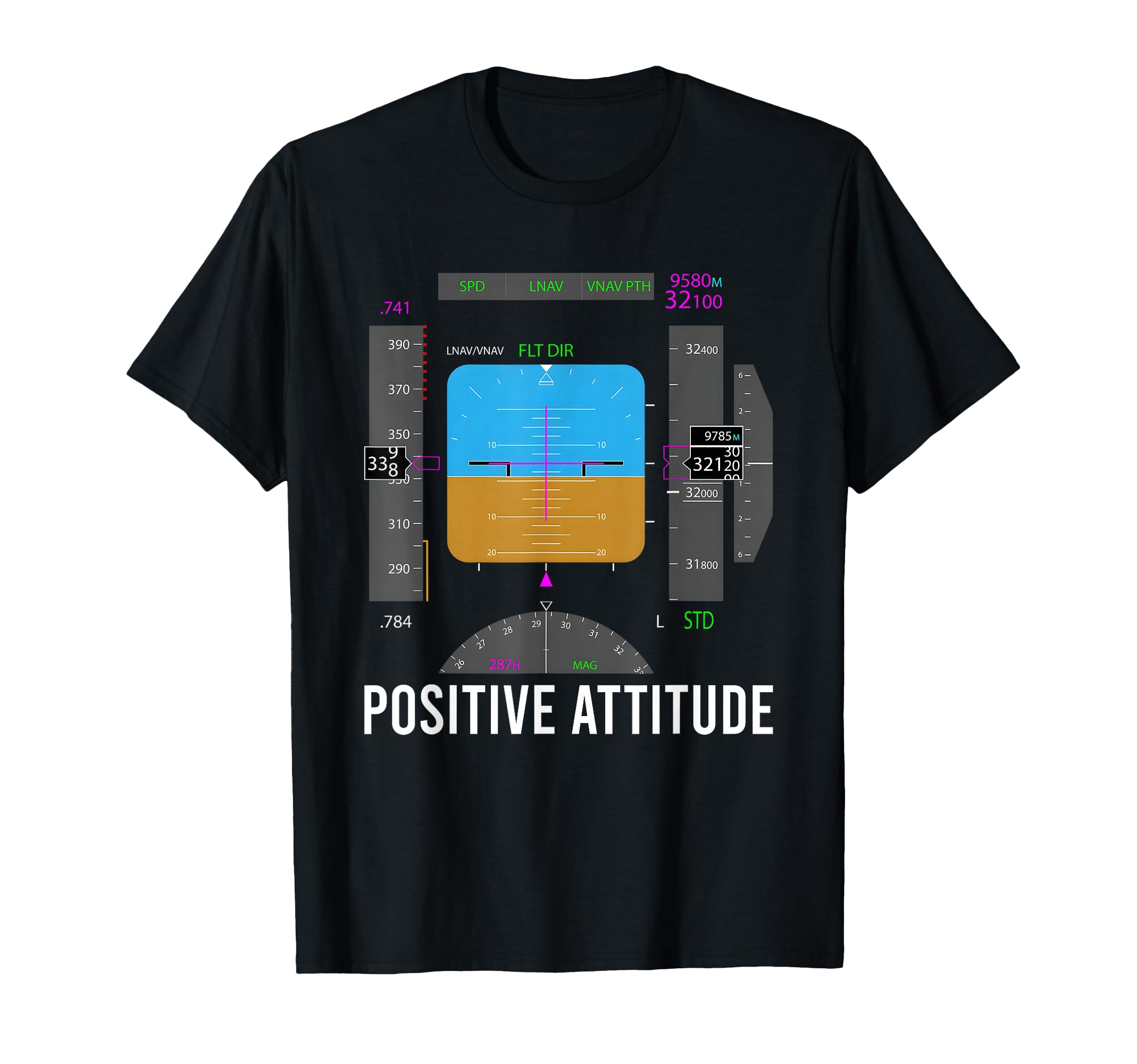 Positive Attitude Funny T-Shirt - Unique Graphic for Adults - T-Shirt, Sweatshirt, Hoodie