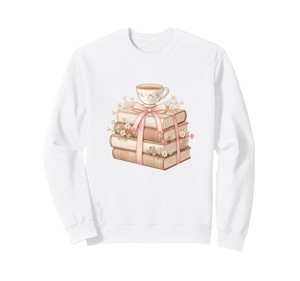 Aesthetic Reading Book Lover Sweatshirt - Fun Novelty Design for Adults - T-Shirt, Sweatshirt, Hoodie