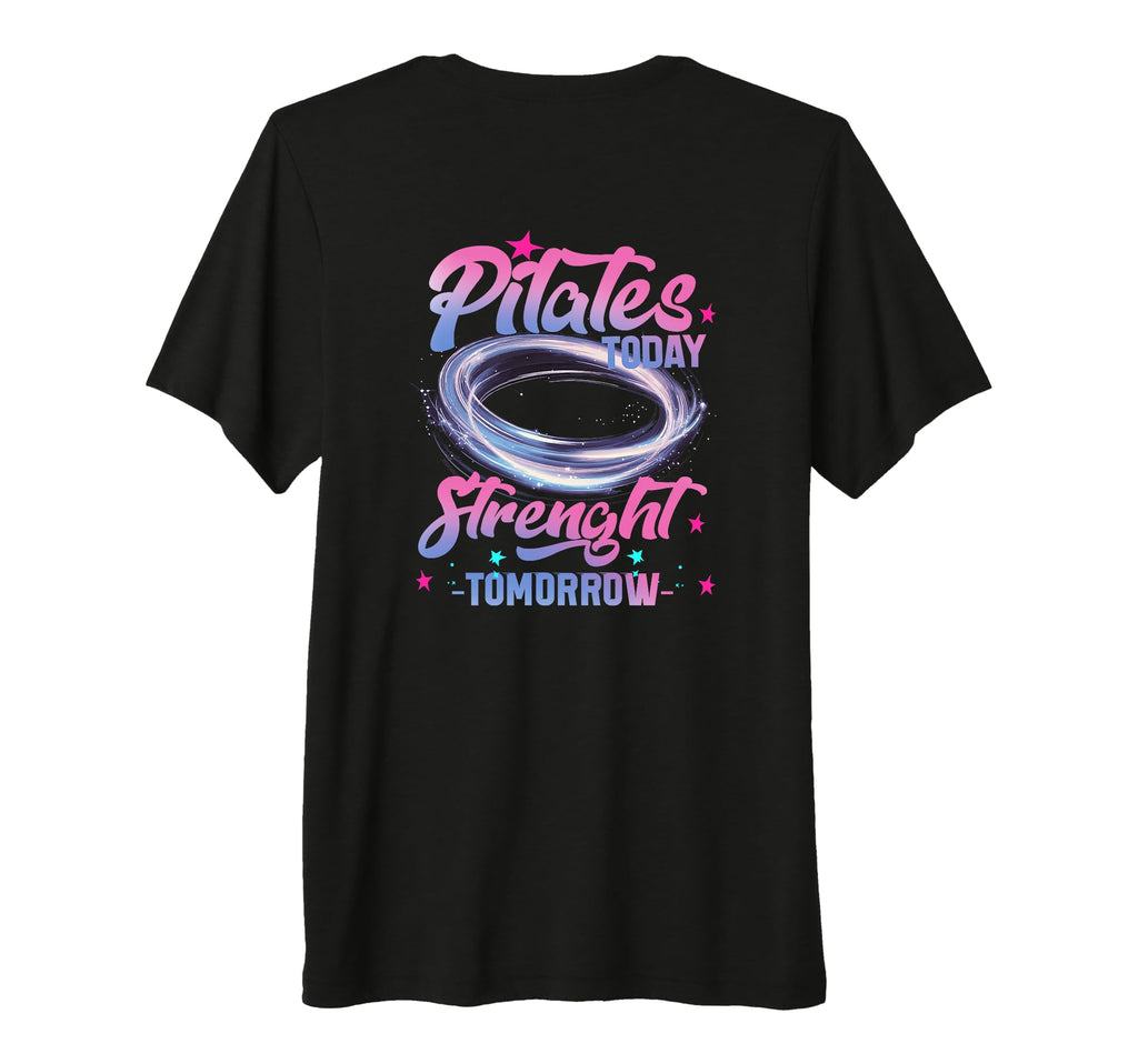 Pilates Today Strong Tomorrow Tri Blend T-Shirt - Unique Graphic Unisex - T-Shirt, Sweatshirt, Hoodie
