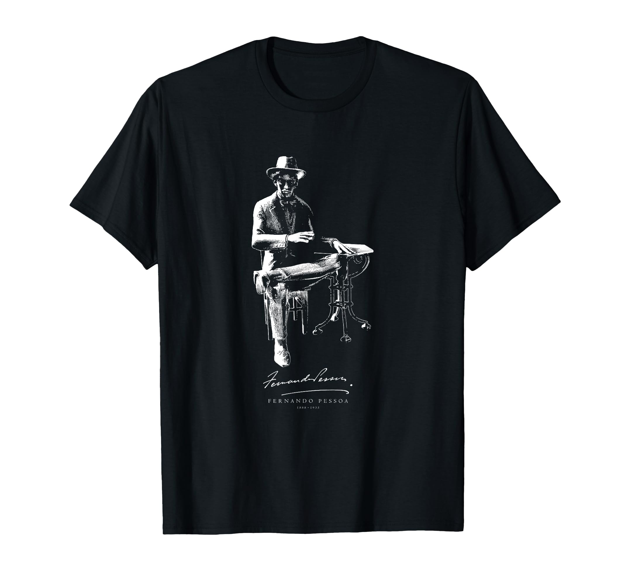 Fernando Pessoa Portuguese Poet T-Shirt - Custom Art Print Unisex - T-Shirt, Sweatshirt, Hoodie