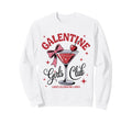 Happy Galentine Club Cocktail Sweatshirt - Trendy Graphic for Adults - T-Shirt, Sweatshirt, Hoodie