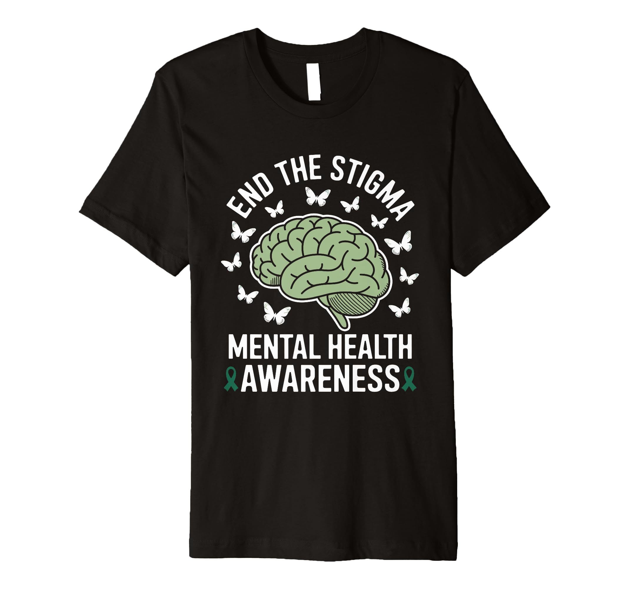 Mental Health Awareness End Stigma T-Shirt - Fun Novelty Design for Adults - T-Shirt, Sweatshirt, Hoodie