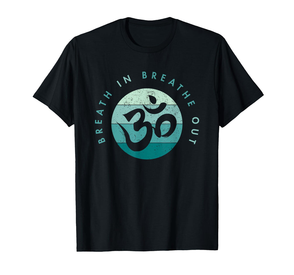 Yoga Meditation Om Symbol Breathe T-Shirt - Graphic Print Men Women - T-Shirt, Sweatshirt, Hoodie