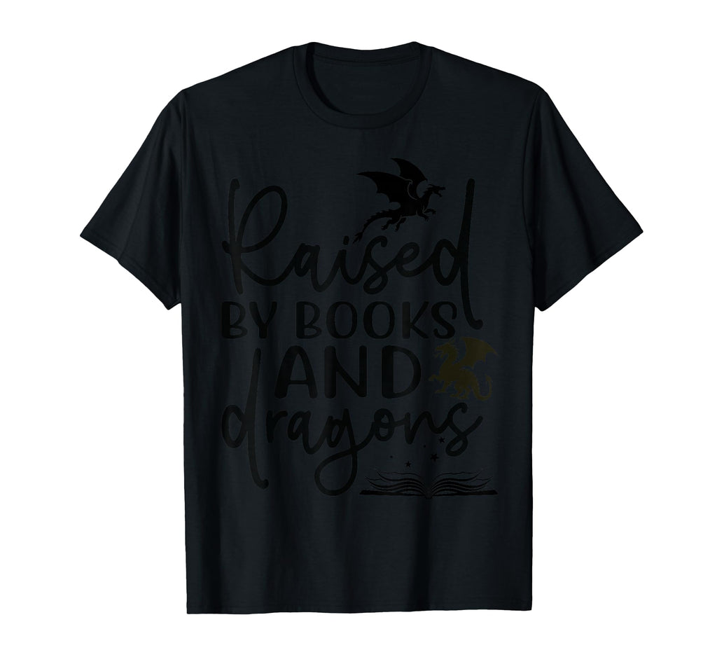 Raised Books And Dragons Fantasy T-Shirt - Streetwear Style for Adults - T-Shirt, Sweatshirt, Hoodie