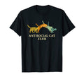 Antisocial Cat Club Introvert Cat Lover T-Shirt - Graphic Print Unisex - T-Shirt, Sweatshirt, Hoodie