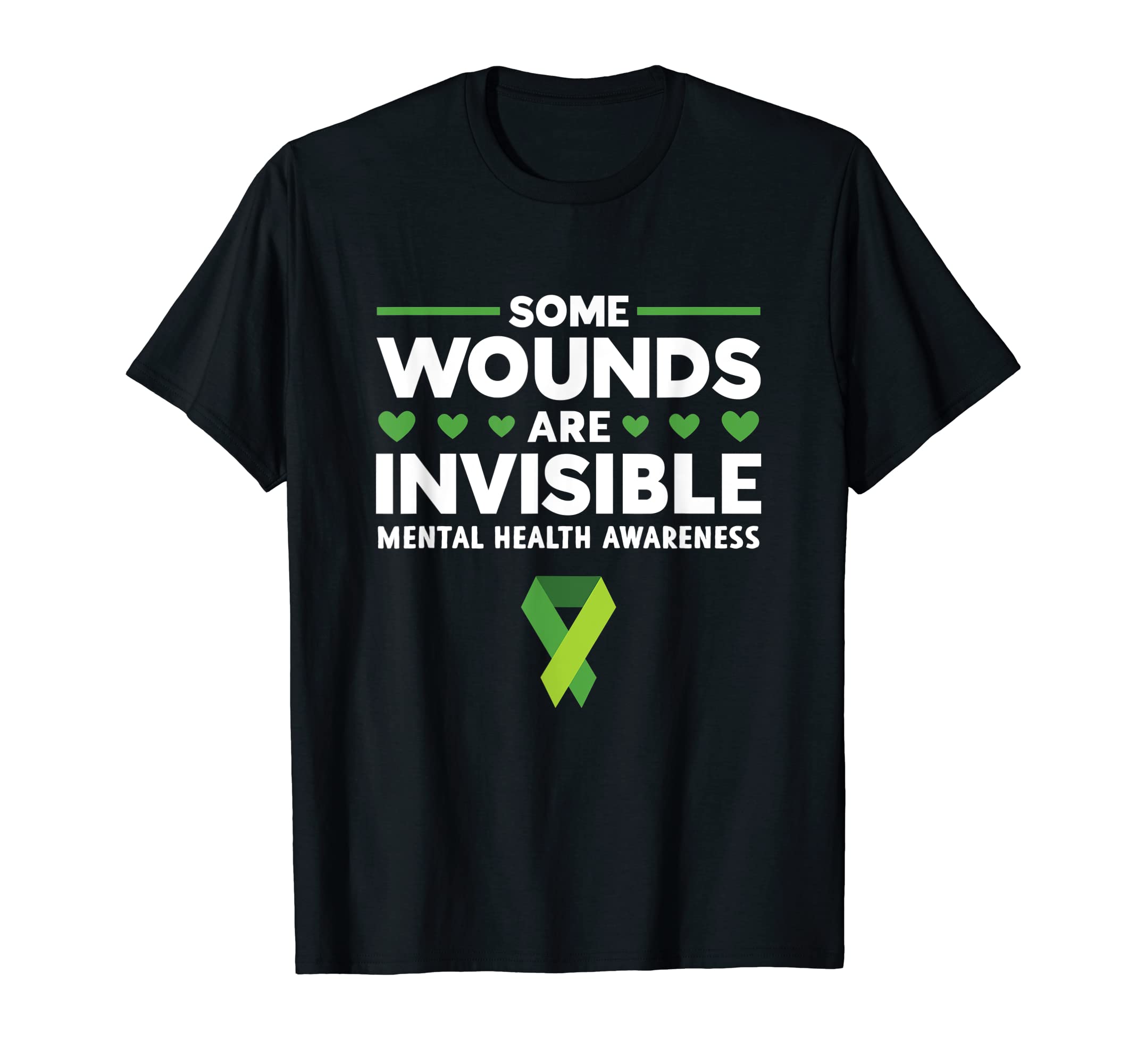 Green Ribbon Warrior Supporters T-Shirt - Custom Art Print Men Women - T-Shirt, Sweatshirt, Hoodie