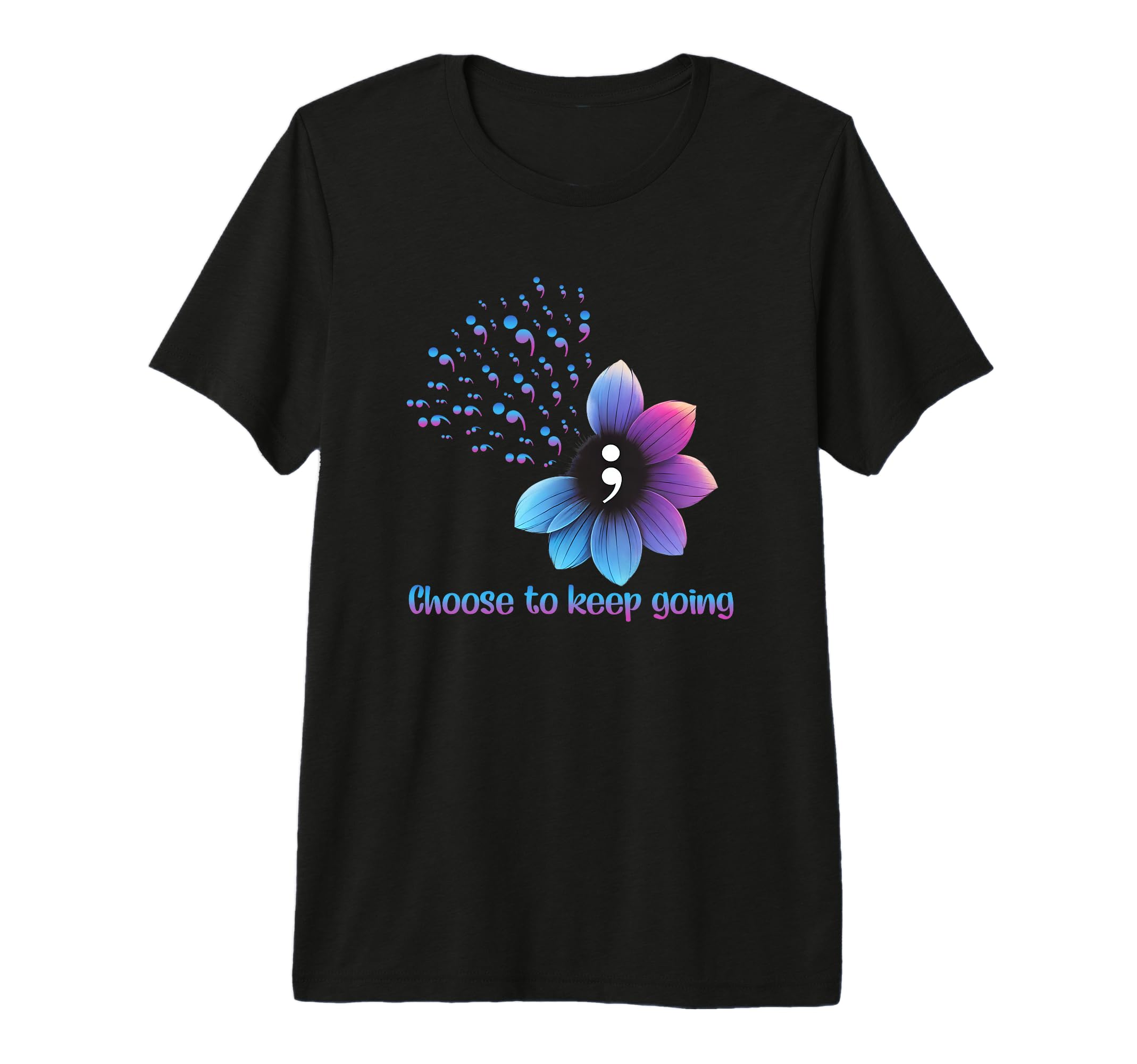 Flower Suicide Prevention Awareness T-Shirt - Unique Graphic Men Women - T-Shirt, Sweatshirt, Hoodie